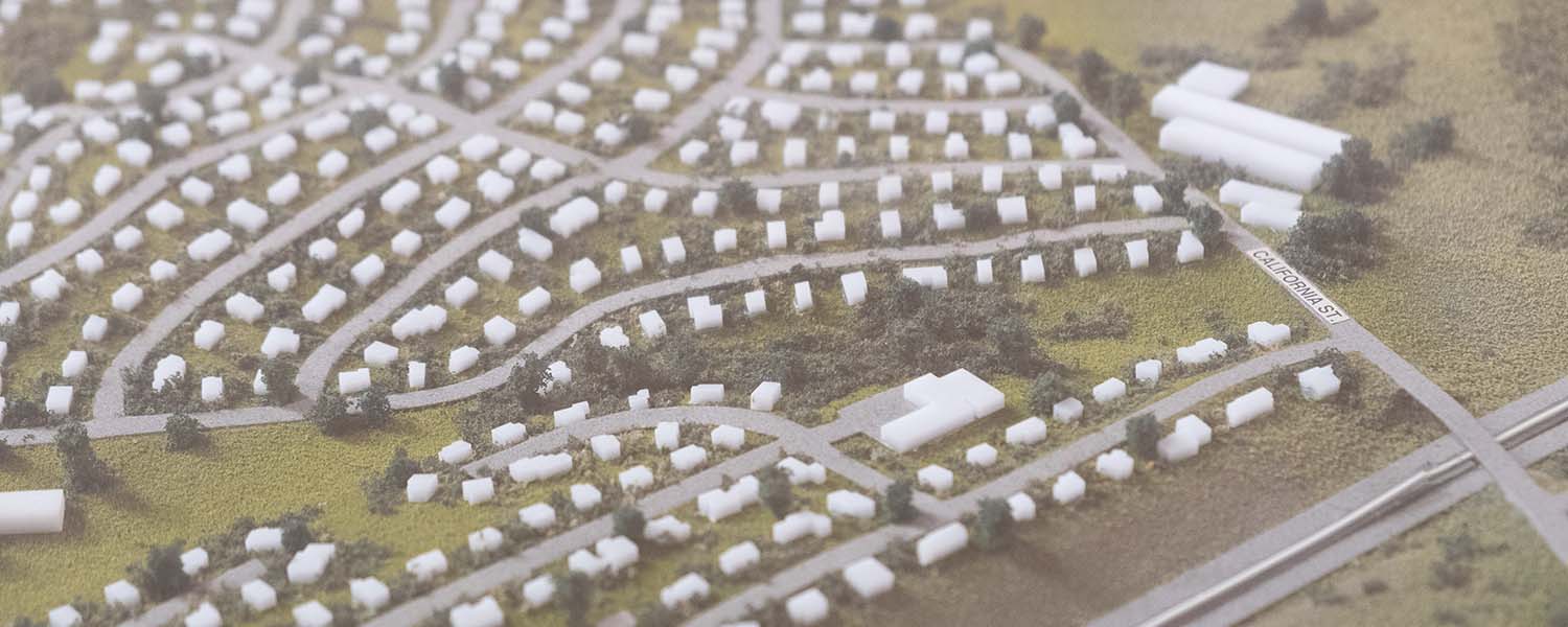Model of a real estate development